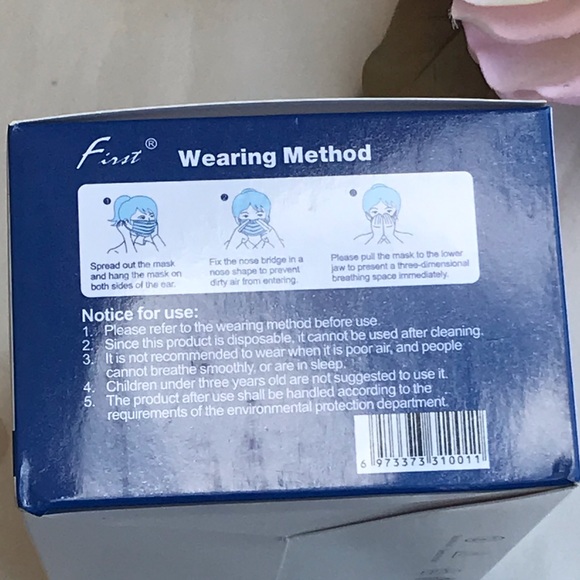 50Pc Box Disposable Face Mask- [2 Box = FREE SHIP] - Picture 3 of 8